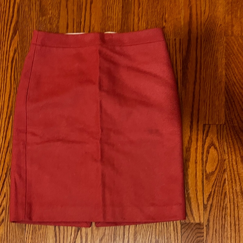 Size 4 Salmon Color Wool J Crew Pencil Skirt